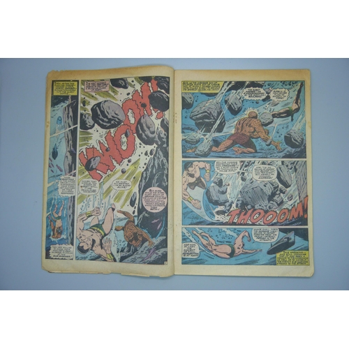 833 - Two Marvel Comics; 93 July The Incredible Hulk and The Sub-Mariner Tales to Astonish, The Monarch an... 