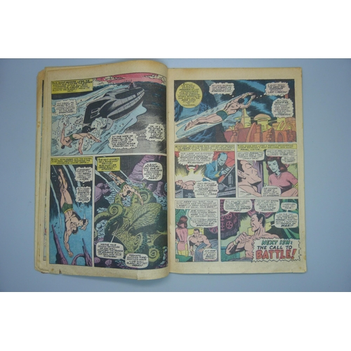 833 - Two Marvel Comics; 93 July The Incredible Hulk and The Sub-Mariner Tales to Astonish, The Monarch an... 