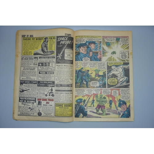 833 - Two Marvel Comics; 93 July The Incredible Hulk and The Sub-Mariner Tales to Astonish, The Monarch an... 