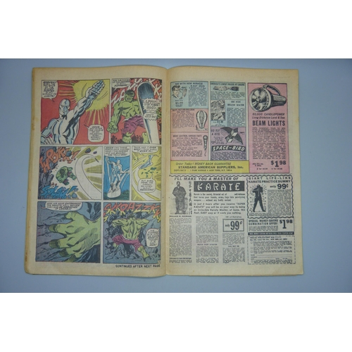 833 - Two Marvel Comics; 93 July The Incredible Hulk and The Sub-Mariner Tales to Astonish, The Monarch an... 