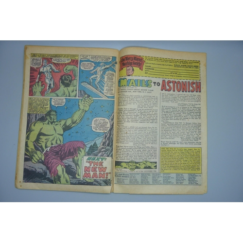 833 - Two Marvel Comics; 93 July The Incredible Hulk and The Sub-Mariner Tales to Astonish, The Monarch an... 