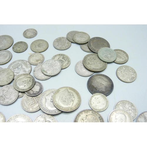 849 - Half silver coinage (171g) silver coinage (9g) and later