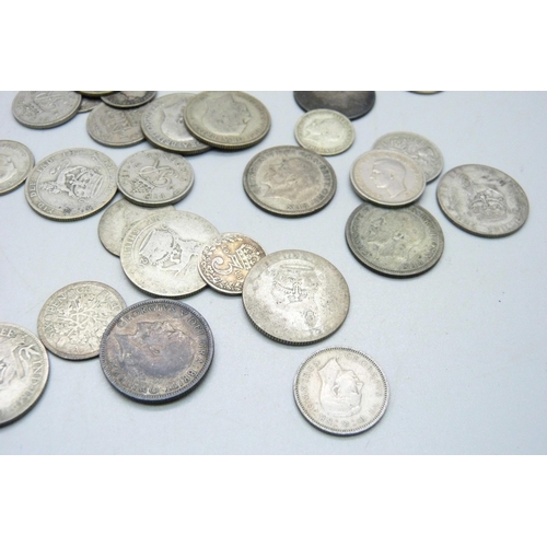 849 - Half silver coinage (171g) silver coinage (9g) and later