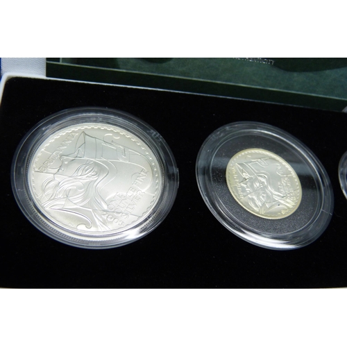 851 - The Royal Mint, 2003 Britannia Collection, silver proof four-coin set