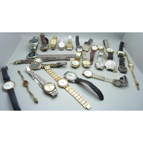 896 - A collection of wristwatches including Rotary, Sekonda, Citron, Accurist, etc. (28)