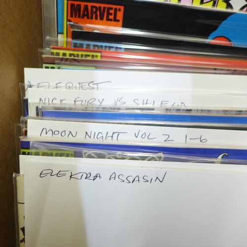 825A - A collection of over 400 Marvel and DC comics, mostly unread condition (Please see images for a cata... 