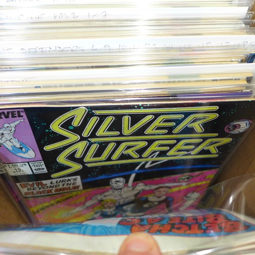 825A - A collection of over 400 Marvel and DC comics, mostly unread condition (Please see images for a cata... 