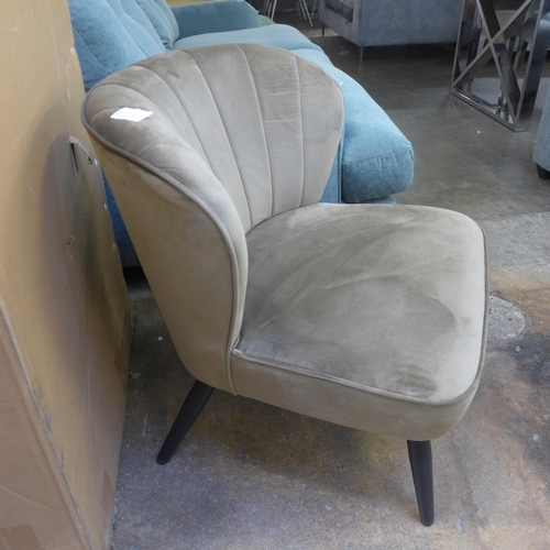 1380 - A mink velveet Lydel side chair