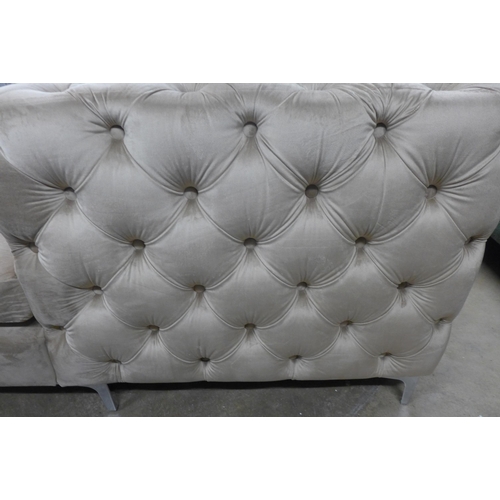 1389 - A Lario U-shaped brushed gold velvet upholstered sofa * this lot is subject to VAT