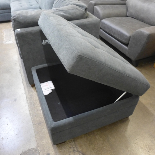 1421 - Tisdale Six Piece Dark Grey Sofa Set with extra corner section (seven pieces), original RRP £1191.66... 