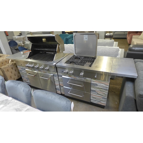 1422 - Kitchenaid Nine Burner Island Grill, original RRP £2333.33 + VAT (4191-27) * This lot is subject to ... 