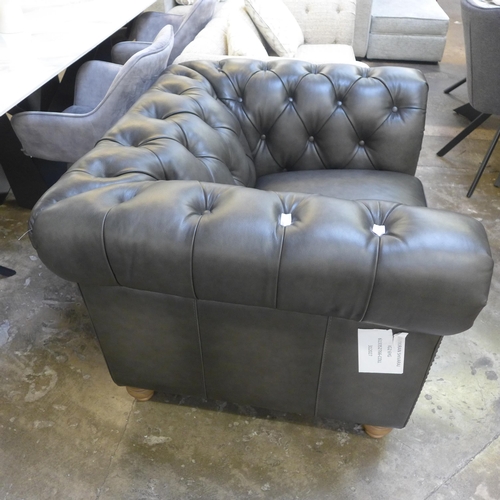 1425 - Allington Grey Leather Chair, original RRP £958.33 + VAT (4191-36) * This lot is subject to VAT