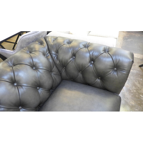 1425 - Allington Grey Leather Chair, original RRP £958.33 + VAT (4191-36) * This lot is subject to VAT