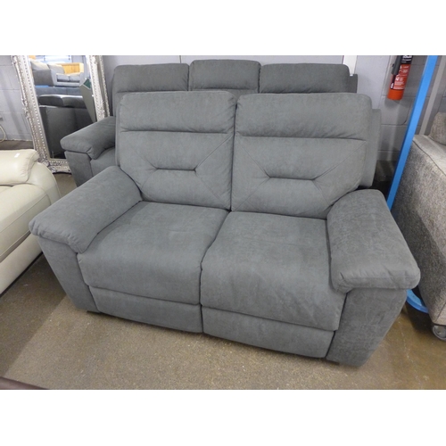 1432 - Justin Grey Two Seater Power Recliner (KM.012), original RRP £708.33 + VAT (4191-25) * This lot is s... 