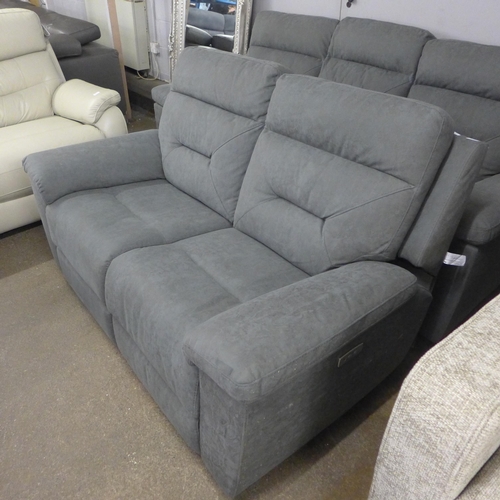 1432 - Justin Grey Two Seater Power Recliner (KM.012), original RRP £708.33 + VAT (4191-25) * This lot is s... 