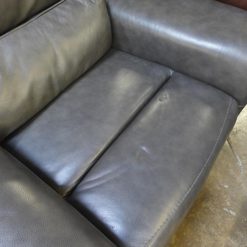 1434 - Maxwell Grey Leather Recliner chair, original RRP £1191.66 + VAT (4191-21) * This lot is subject to ... 