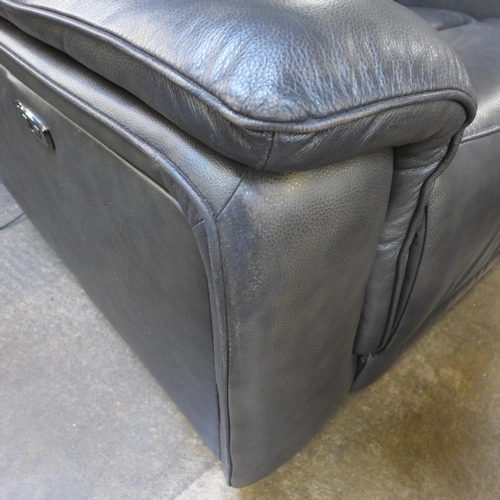 1434 - Maxwell Grey Leather Recliner chair, original RRP £1191.66 + VAT (4191-21) * This lot is subject to ... 