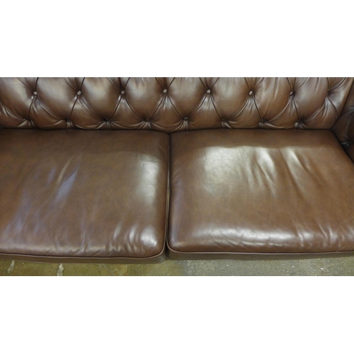 1435 - Allington Three Seater Brown Leather Sofa, original RRP £1666.66 + VAT (4191-19) * This lot is subje... 