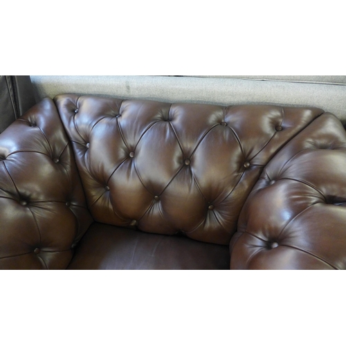 1436 - Allington Brown Leather Chair, original RRP £958.33 + VAT (4191-20) * This lot is subject to VAT