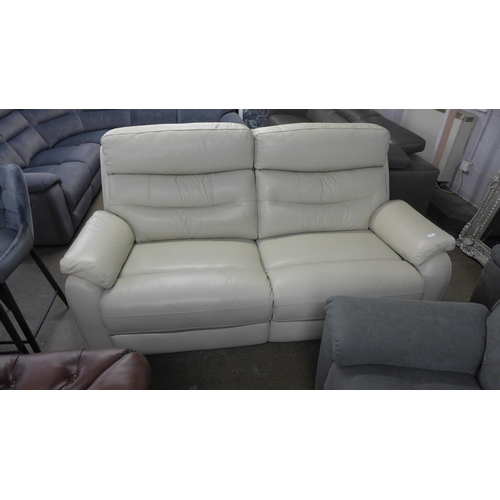 1440 - Fletcher Three Seater Light Grey Power Recliner sofa, original RRP £1124.99 + VAT (4191-5) * This lo... 