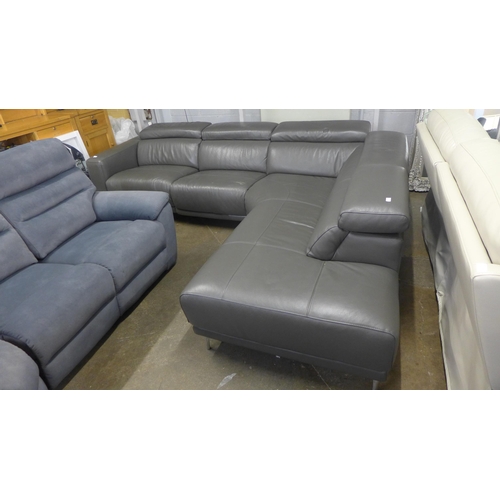 1442 - Kuka Redland Three Piece LHF Sofa Set With Power Headrests, original RRP £2083.33 + VAT (4191-31) * ... 