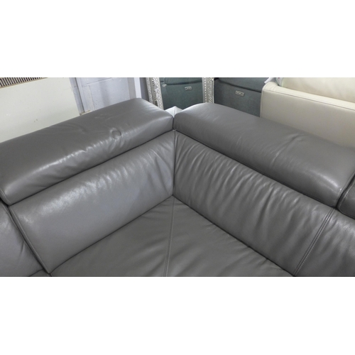 1442 - Kuka Redland Three Piece LHF Sofa Set With Power Headrests, original RRP £2083.33 + VAT (4191-31) * ... 