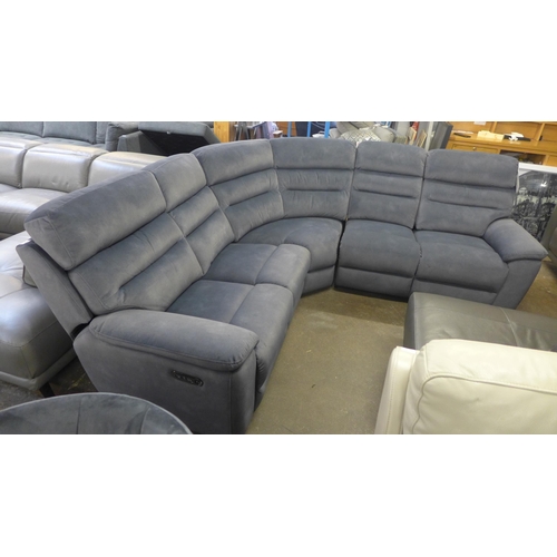 1453 - Ellis Grey Corner Sofa With Power Head and Foot Rest, original RRP £1416.66 + VAT (4191-6) * This lo... 