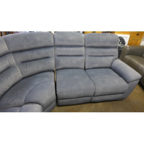 1453 - Ellis Grey Corner Sofa With Power Head and Foot Rest, original RRP £1416.66 + VAT (4191-6) * This lo... 