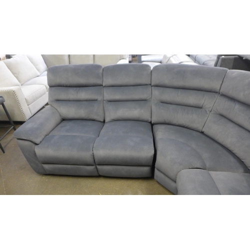 1453 - Ellis Grey Corner Sofa With Power Head and Foot Rest, original RRP £1416.66 + VAT (4191-6) * This lo... 