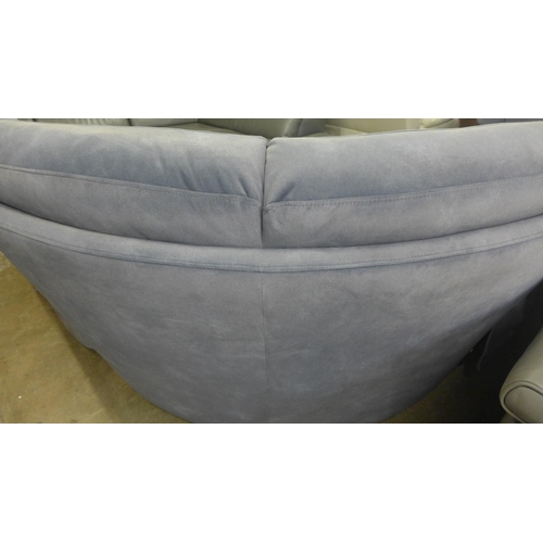 1453 - Ellis Grey Corner Sofa With Power Head and Foot Rest, original RRP £1416.66 + VAT (4191-6) * This lo... 