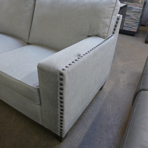 1454 - Ellen Light Grey Fabric Sectional Sofa, original RRP £749.98 + VAT - (4191-14) - marked * This lot i... 