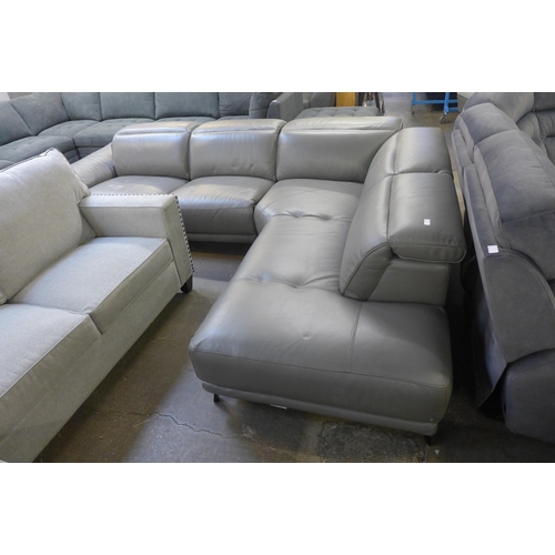 1455 - Kuka Rachel Winter RHF Sectional Sofa, original RRP £1999.99 + VAT - damaged recliner section (4191-... 