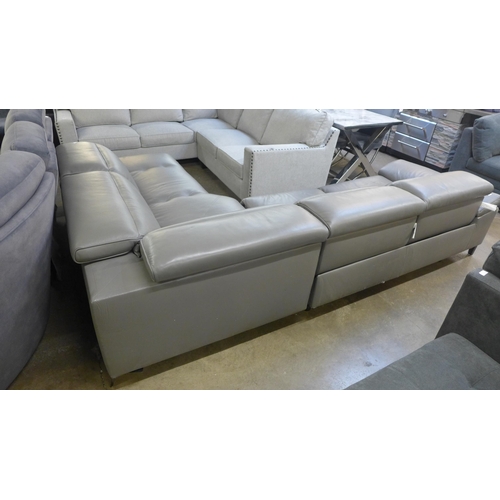 1455 - Kuka Rachel Winter RHF Sectional Sofa, original RRP £1999.99 + VAT - damaged recliner section (4191-... 