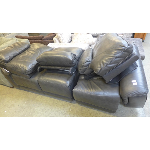 1518 - Kuka Maxwell Grey Three Seater Power Sofa with Power Headrests, original RRP £1333.33 + VAT (4191-12... 