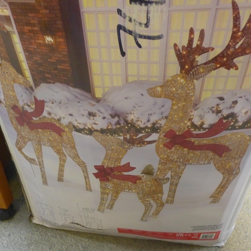 1526 - LED Set of 3 Deer, original RRP £166.65 + VAT (4191-35) - boxed, not checked* This lot is subject to... 