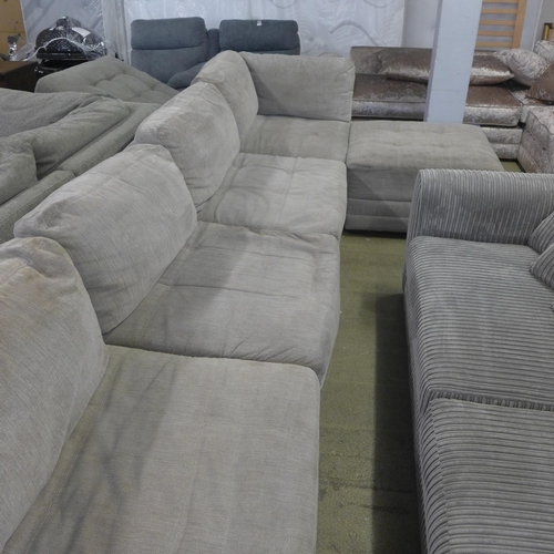 1529 - Six Piece Mstar Fabric Sectional Sofa, original RRP £999.91 + VAT (4190-21/903) - worn* This lot is ... 