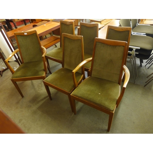 111 - A set of six G-Plan Fresco teak dining chairs