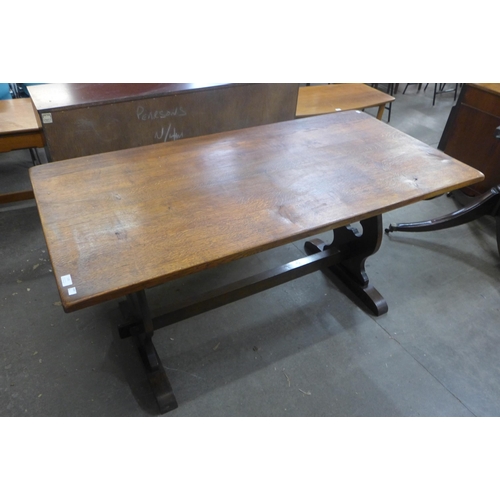 139 - An oak refectory table