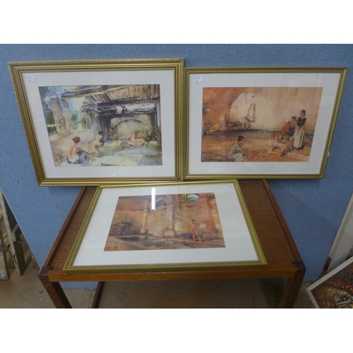 304 - Three Sir William Russell Flint prints, framed