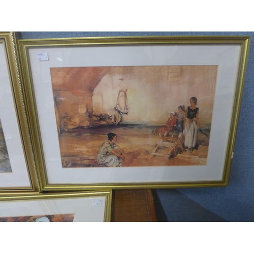 304 - Three Sir William Russell Flint prints, framed