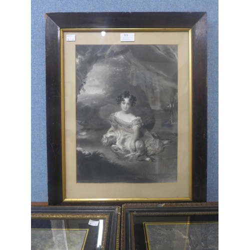 315 - Three assorted 19th Century prints
