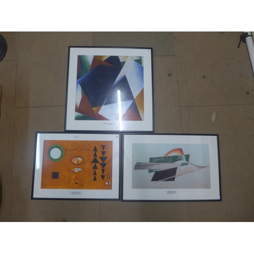 321 - Three Bauhaus prints, framed