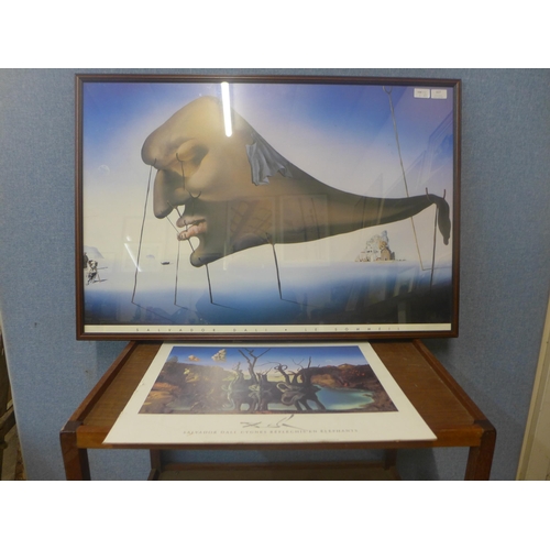 327 - A Salvador Dali poster and a print