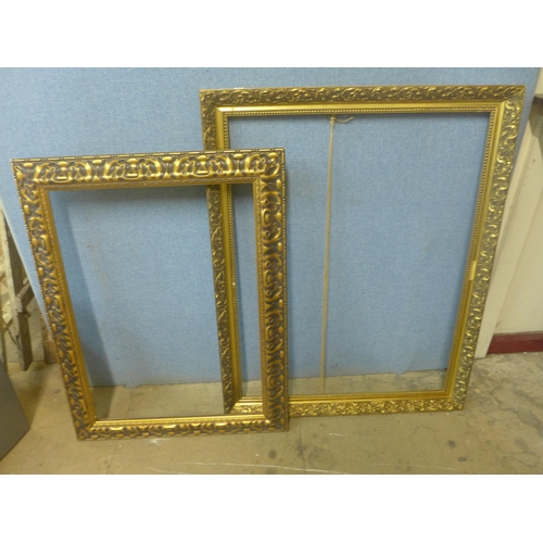 339 - Two large gilt picture frames