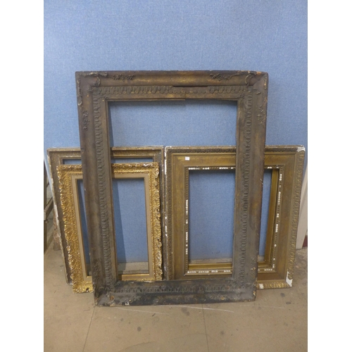 343 - Five large 18th/19th Century picture frames