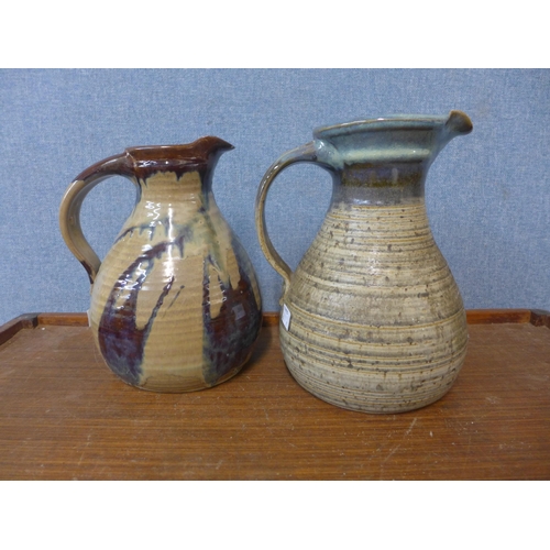 360 - Two studio pottery jugs