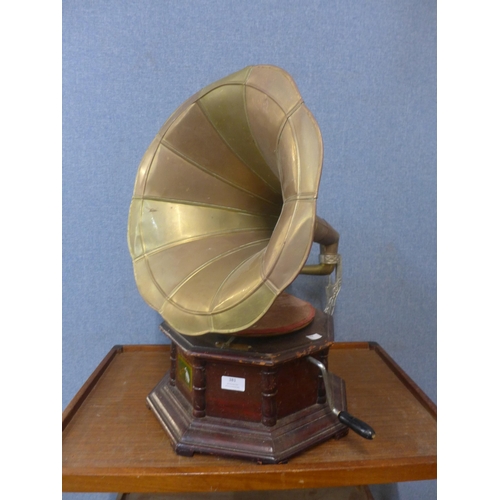 381 - An H.M.V. table top gramophone