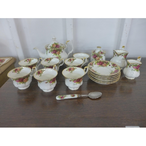 390 - A Royal Albert Old Country Roses tea service