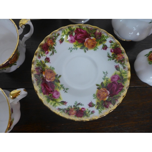 390 - A Royal Albert Old Country Roses tea service