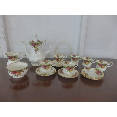 392 - A Royal Albert Old Country Roses coffee service